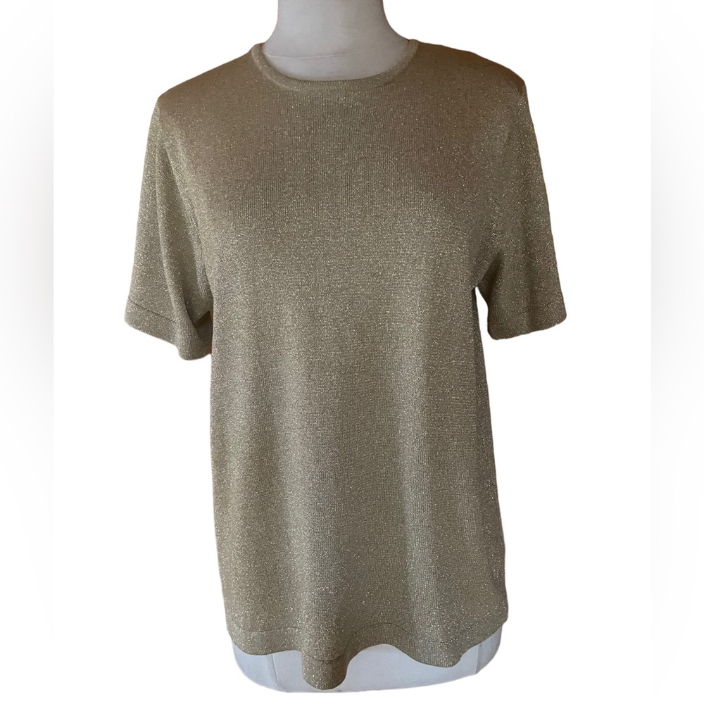 Vintage Nina Patrick‎ Gold Sparkly Knit Sweater